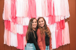 A picture of Bailee and Breanna from one of their Nutrition organizations.