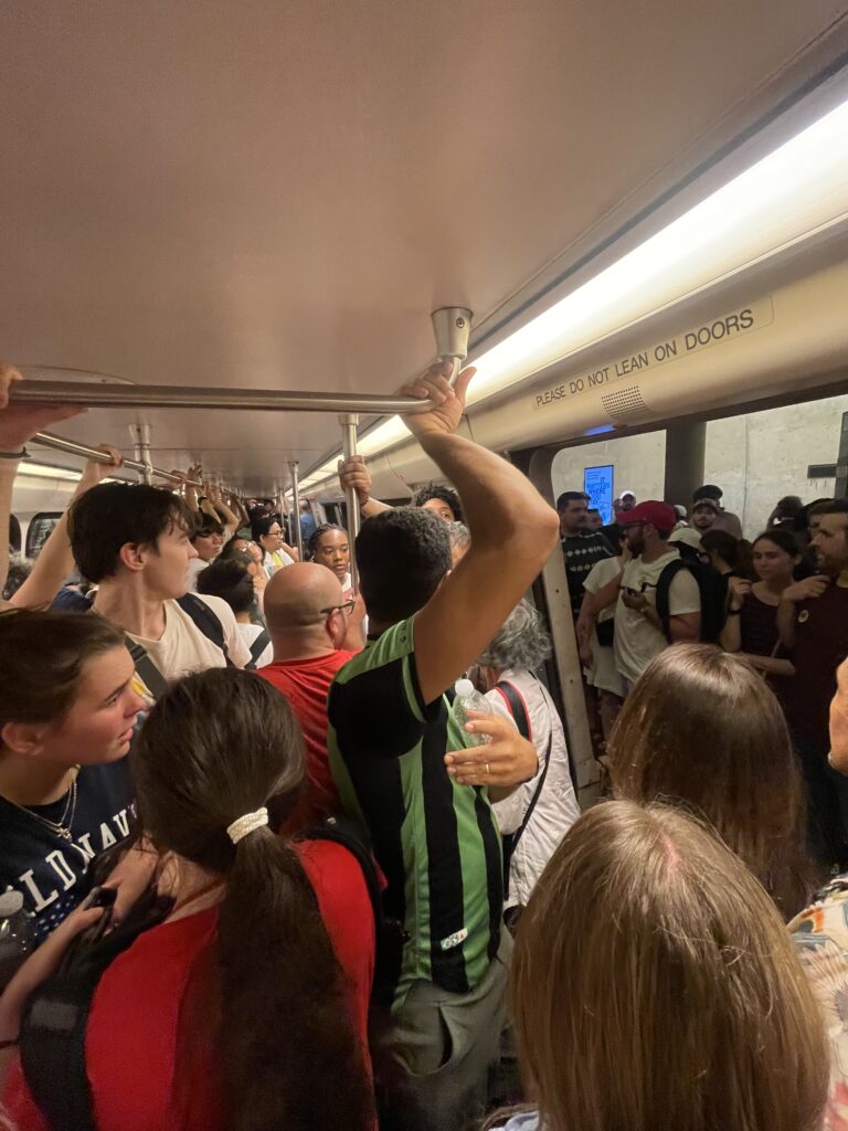 Washington DC Hillterns on a busy metro