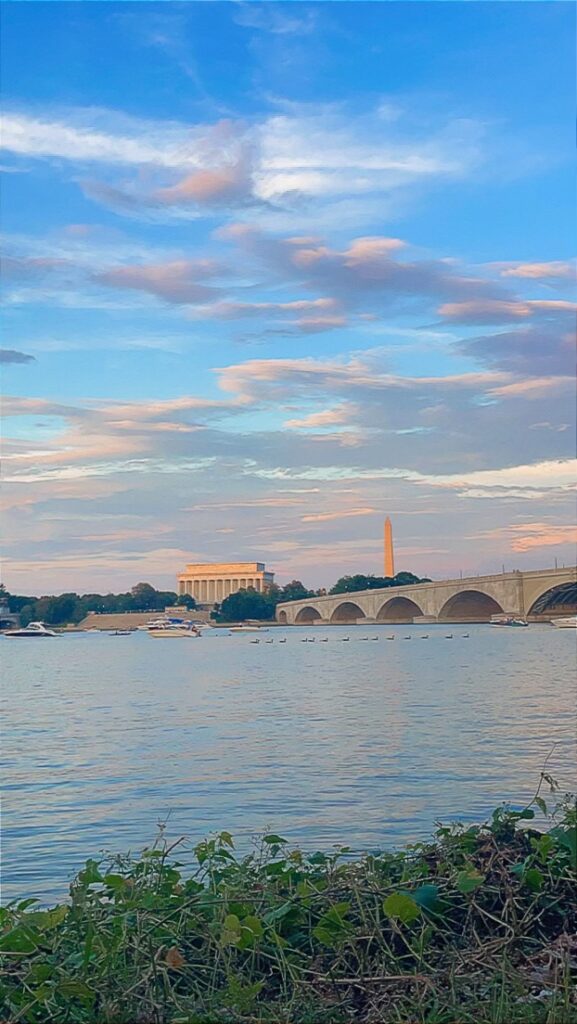 The view from the Washington DC Hillterns fireworks location